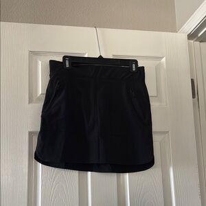Black Athletic Skirt with Pockets